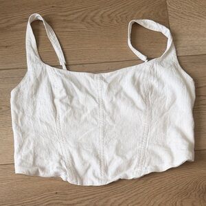 Abercrombie & Fitch Cream Tank Top